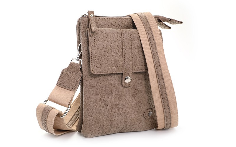 Taupe telefoon- en schoudertasje Swift - Afbeelding 5